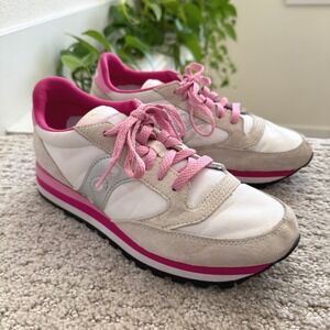 Saucony Jazz Original Sneakers Women 7.5 Pink Gray White Running S60530-30